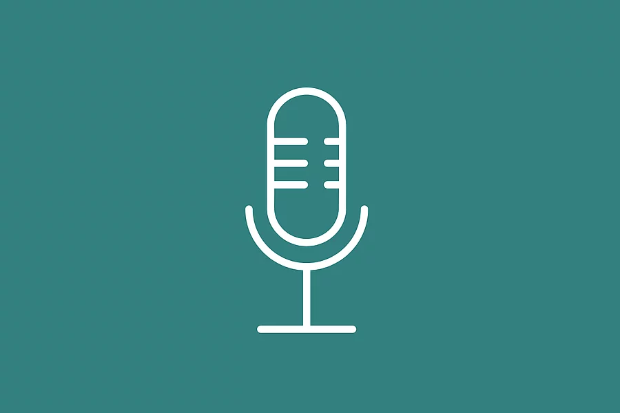 Animirani logo podcasta Riječ na E.