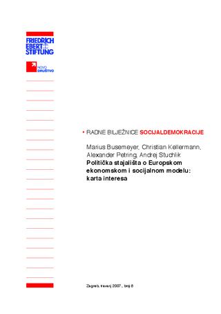 Politička stajališta o Europskom ekonomskom i socijalnom modelu
