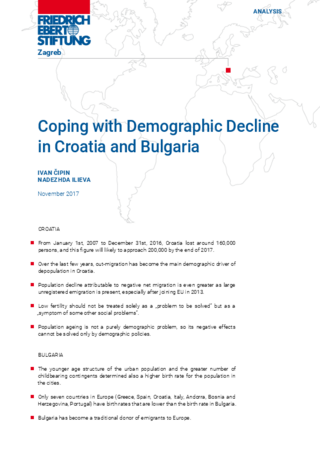 Coping with demographic decline in Croatia and Bulgaria