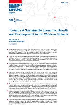 Towards a sustainable economic growth and development in the Western Balkans