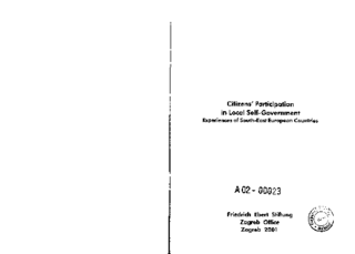Citizens' partizipation in local self-government